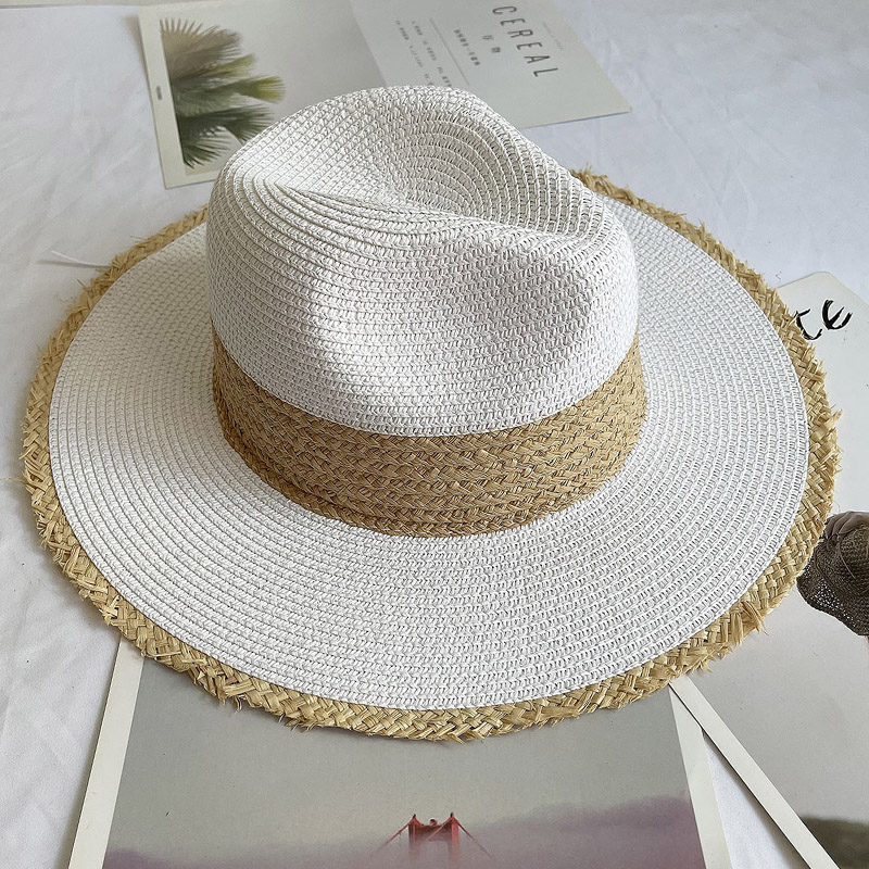 Fringed Brim Panama Hat Wide B – Bucket Hat Straw recenzja i cena