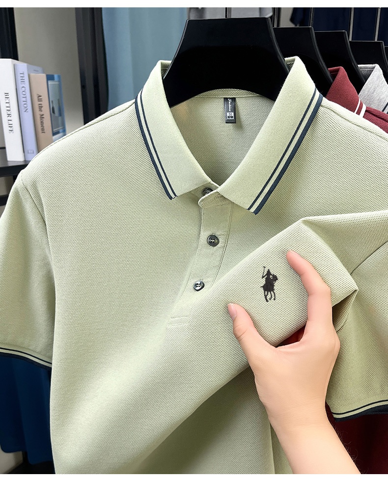 Summer Striped Collar Polo Shi – Polo Shirt Pique recenzja i cena
