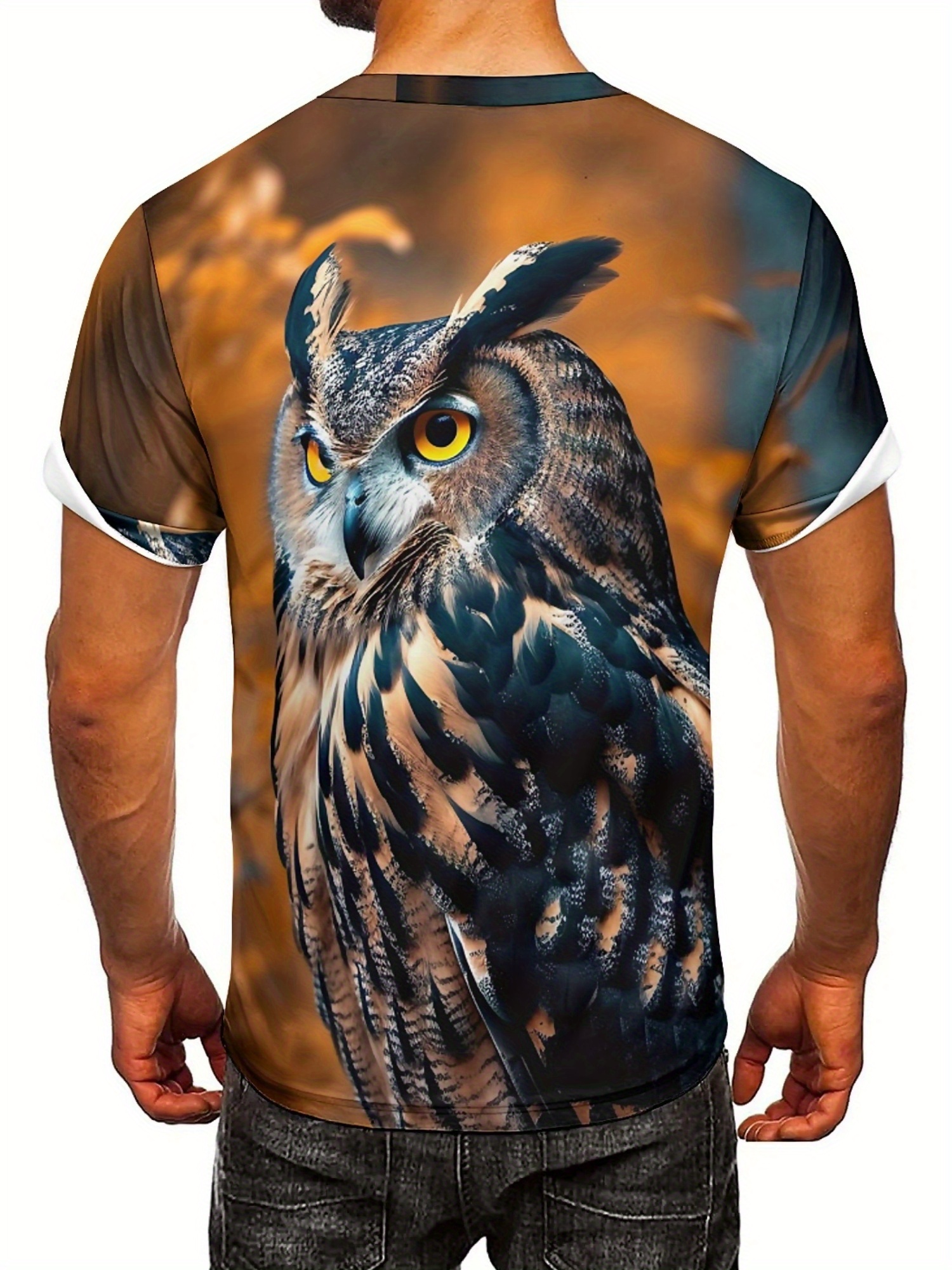 Men's & Women's 3D Print Owl G – Tee Graphic Print recenzja i cena