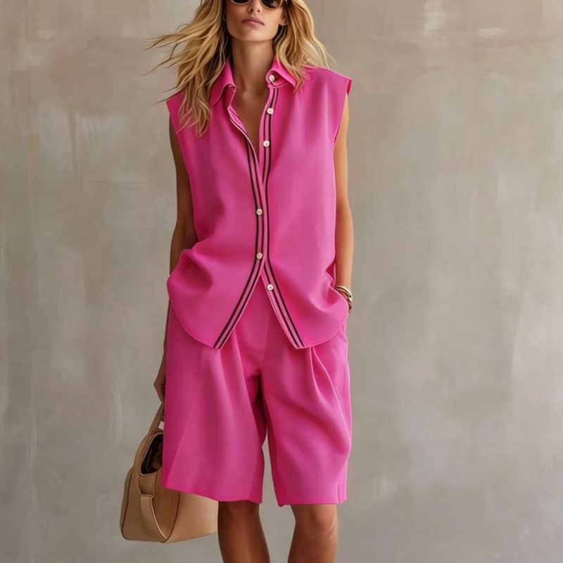 Summer Fashion Solid Linen Ble – Shirt Camp Collar recenzja i cena