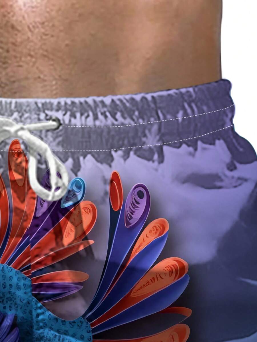 Gradient Purple Blue Swim Trun – Swim Trunk Quick Dry recenzja i cena