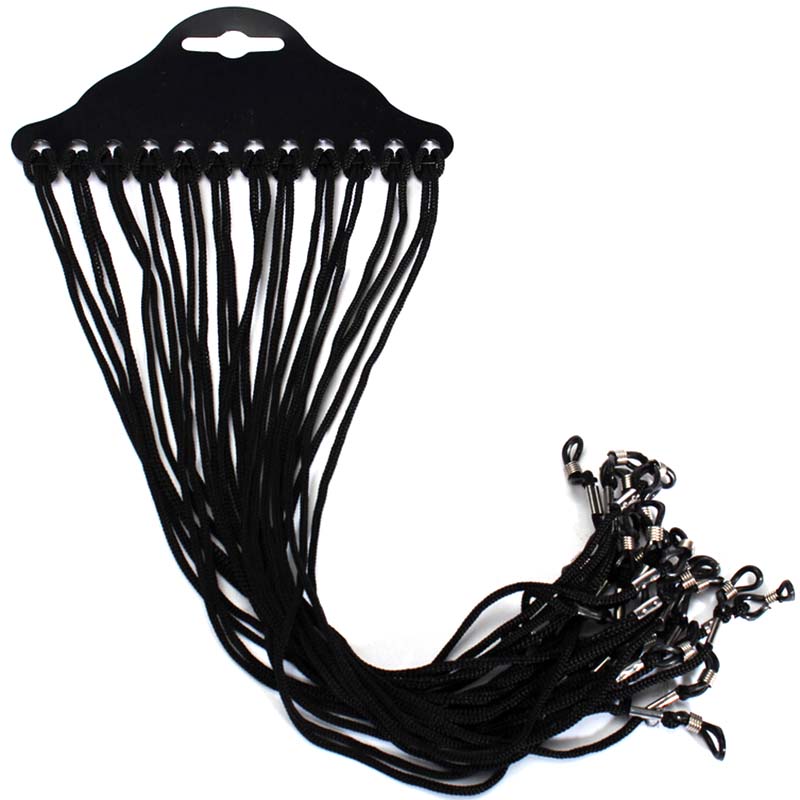 12pcs/set Black Nylon Cord Eye – Sunglass Retainer Cord recenzja i cena