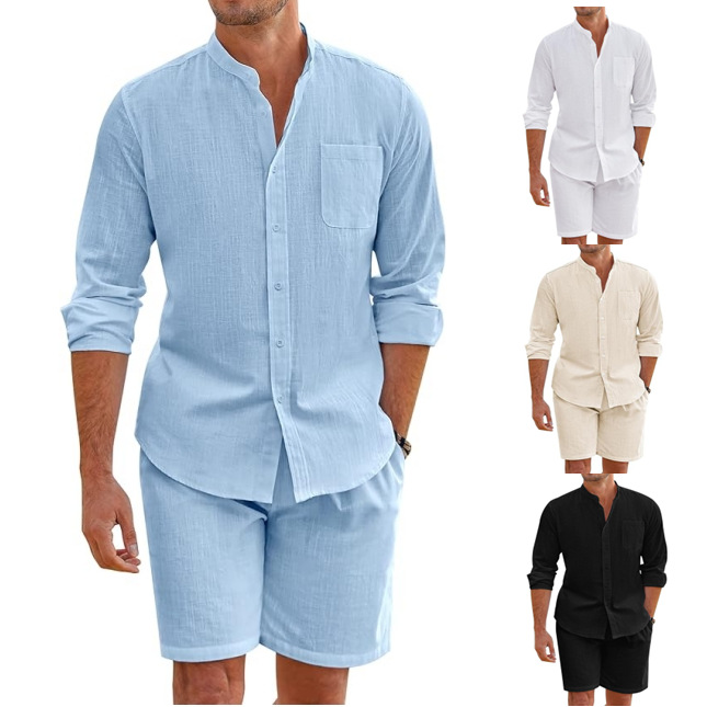 Simple Casual Men's Cotton Lin – Linen Shirt Breathable recenzja i cena