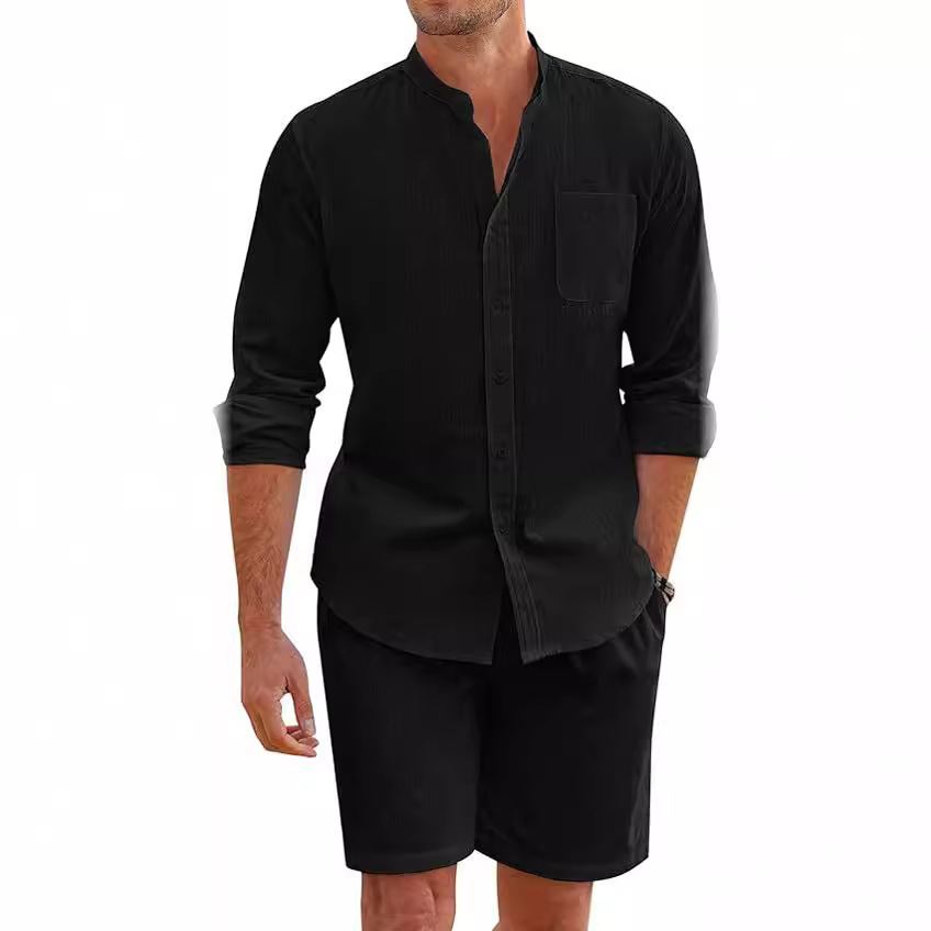 Simple Casual Men's Cotton Lin – Linen Shirt Breathable recenzja i cena