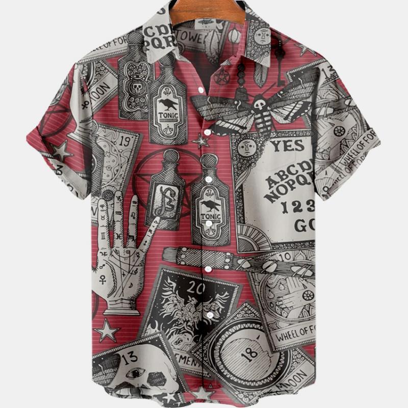 Summer Men's Fashion Casual So – Resort Shirt Floral recenzja i cena