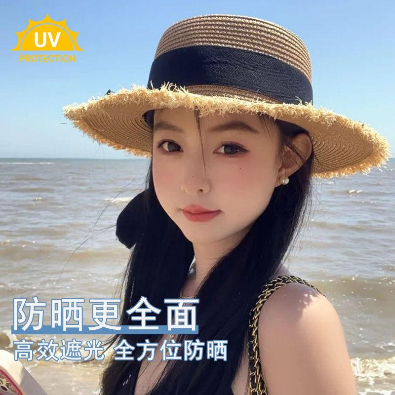Women Straw Sun Hat Bowknot Su – Packable Hat Nylon recenzja i cena