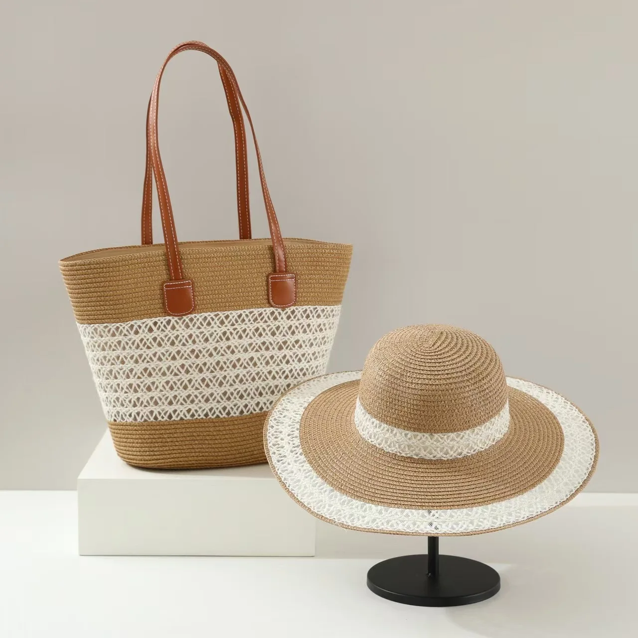Large Capacity Straw Woven Bag – Bucket Hat Straw recenzja i cena