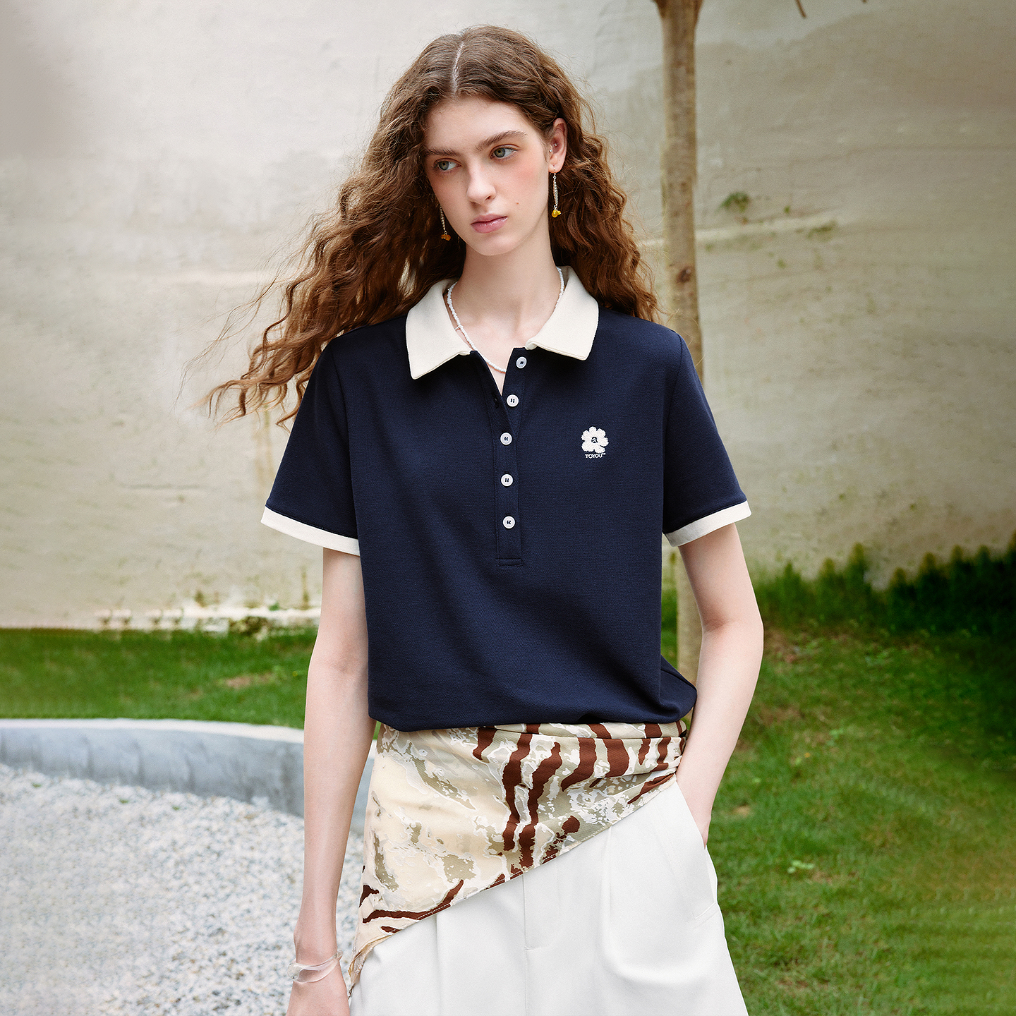 TOYOUTH Women T-shirts 2026 Su – Polo Shirt Pique recenzja i cena