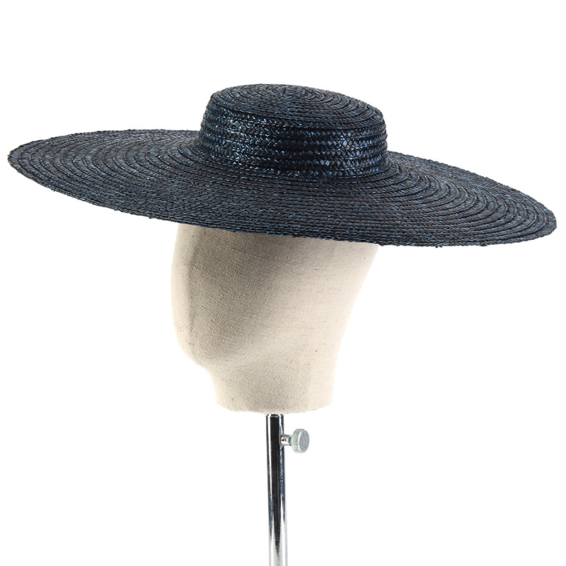 15cm Wide Brim Straw Hat Flat  – Bucket Hat Straw recenzja i cena