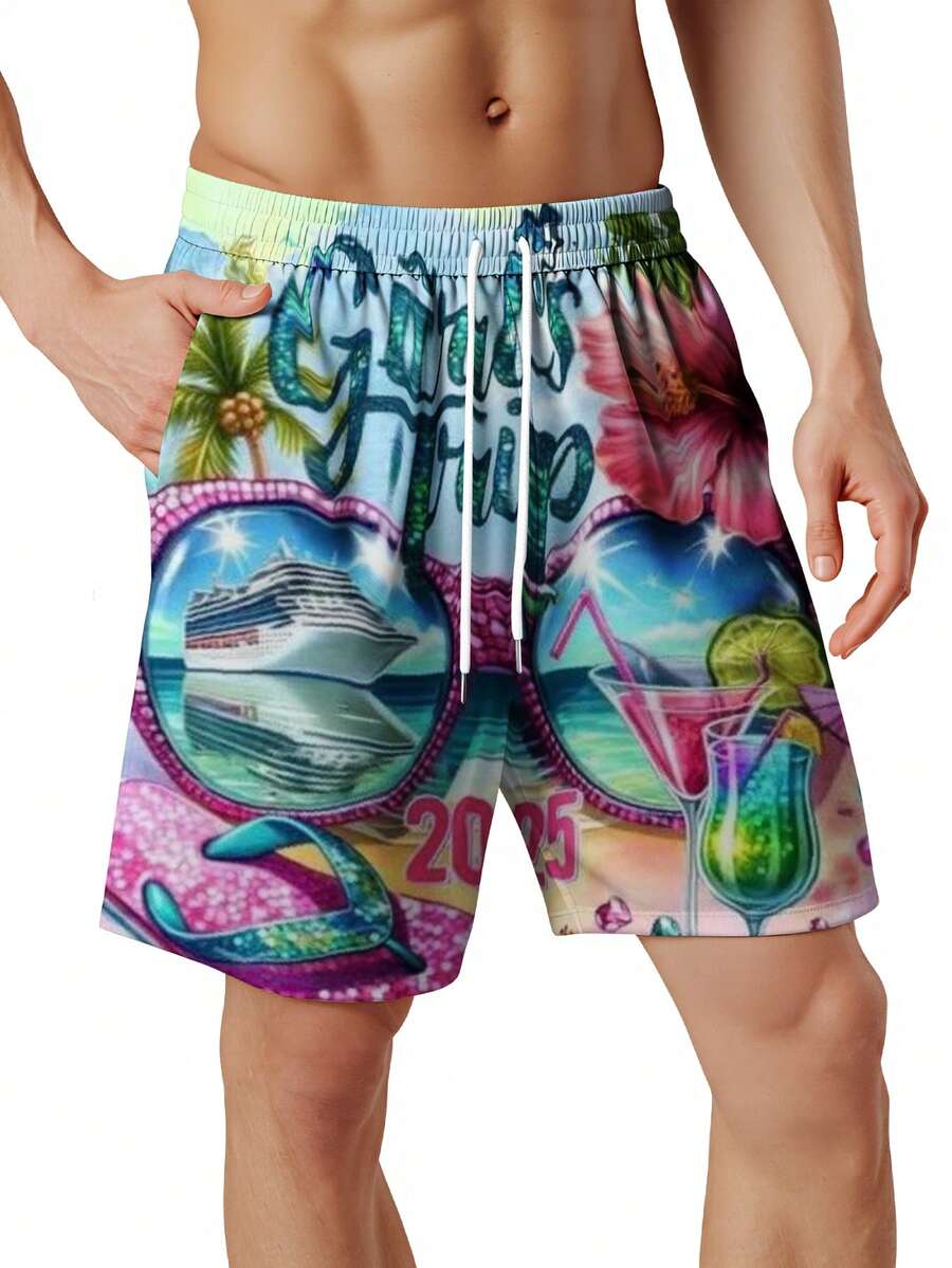 Mens Beach Swim Trunks 3D Prin – Swim Trunk Quick Dry recenzja i cena