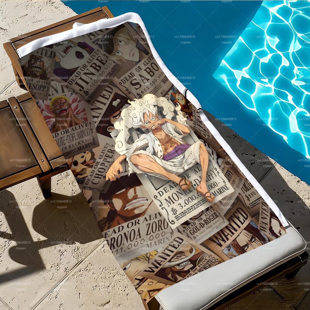Retro Pirate Wanted Bounty Lar – Beach Towel Large recenzja i cena