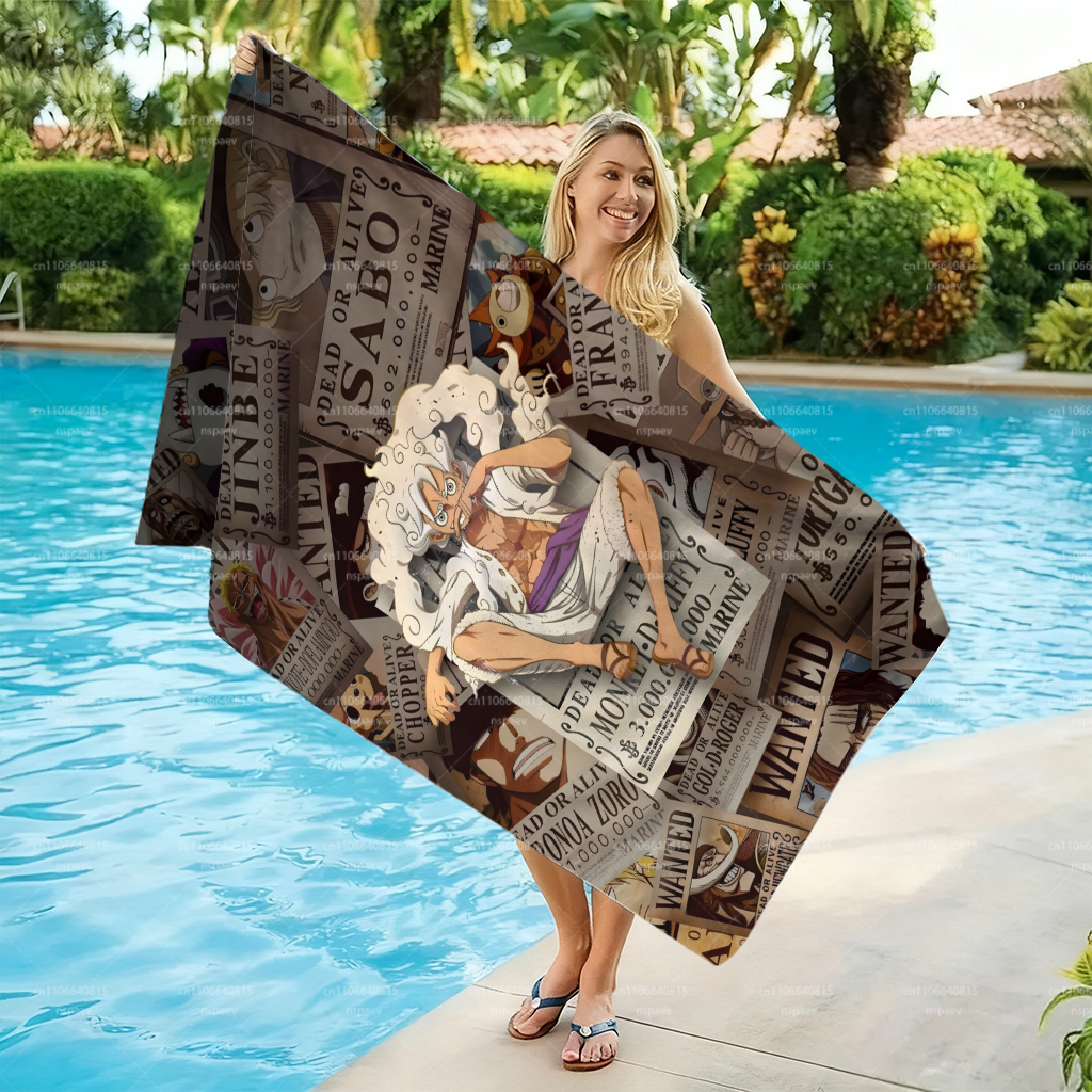 Retro Pirate Wanted Bounty Lar – Beach Towel Large recenzja i cena