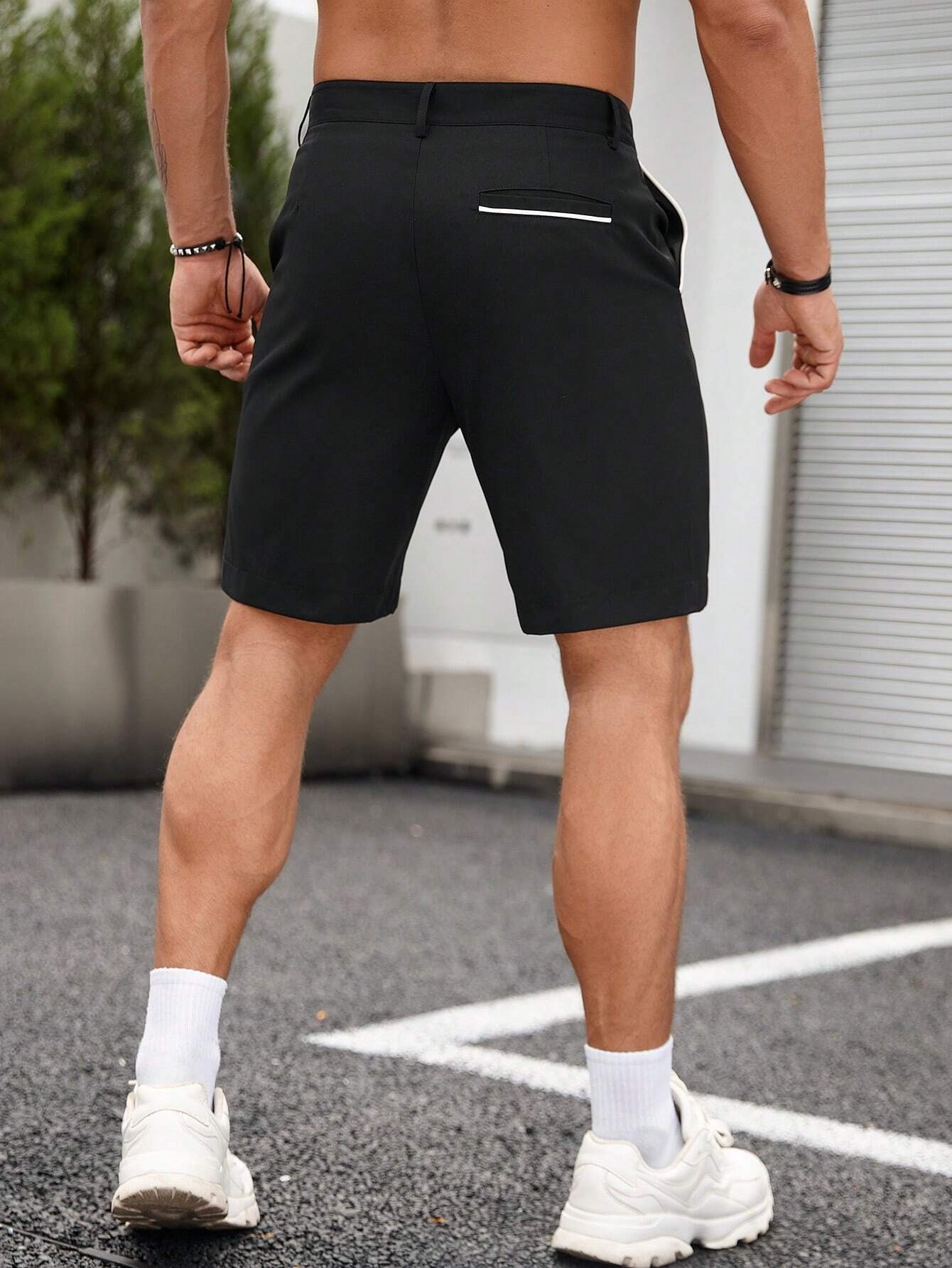 Men's Business Casual Chino Sh – Shorts Chino Slim recenzja i cena