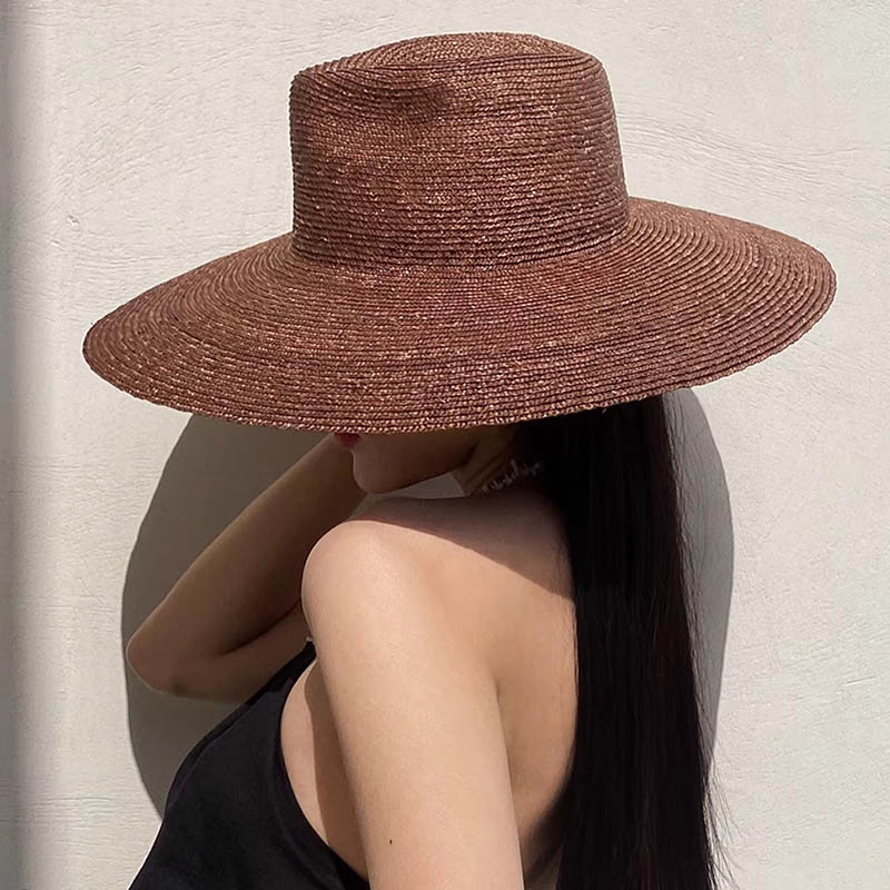 Large Brim Panama Straw Hat Fo – Bucket Hat Straw recenzja i cena