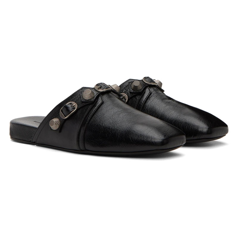 Black Soft Leather Square Toes – Espadrille Slip On recenzja i cena