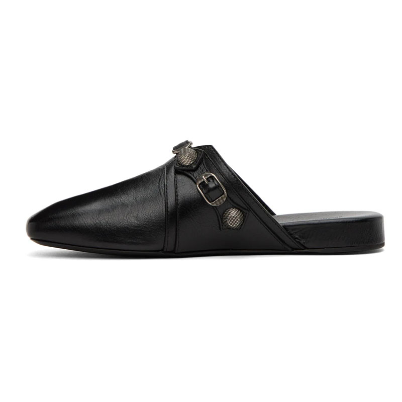 Black Soft Leather Square Toes – Espadrille Slip On recenzja i cena