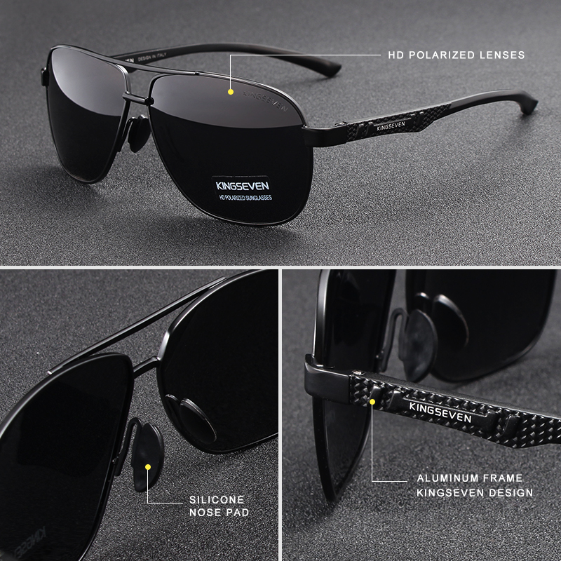 KINGSEVEN Brand Men Sunglasses – Sunglasses Aviator Polarized recenzja i cena