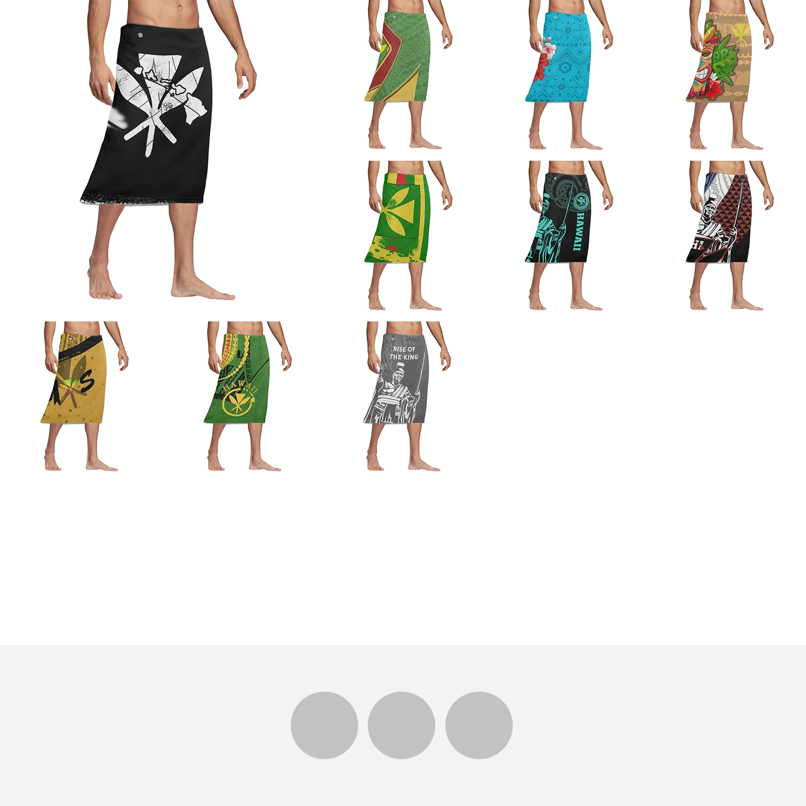 Polynesian Tribal Tattoo Print – Sarong Men Wrap recenzja i cena
