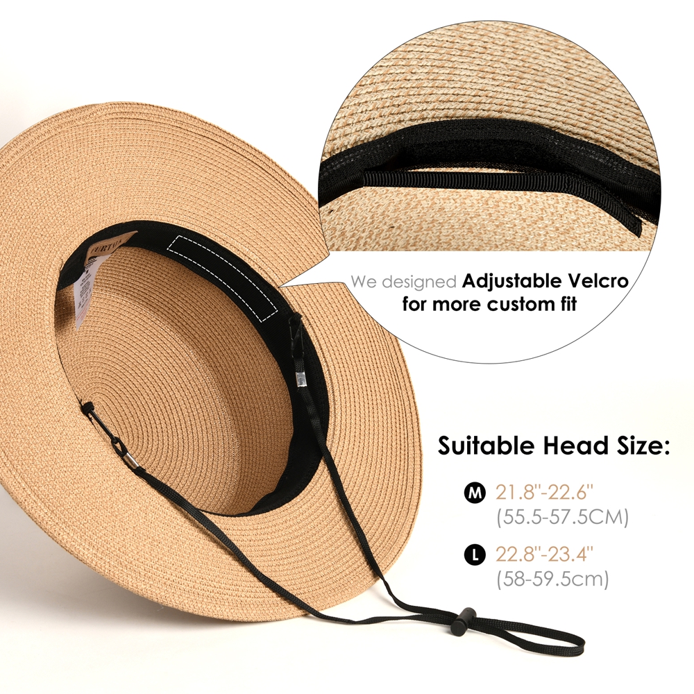 Unisex Flat Top Boater Sun Hat – Bucket Hat Straw recenzja i cena