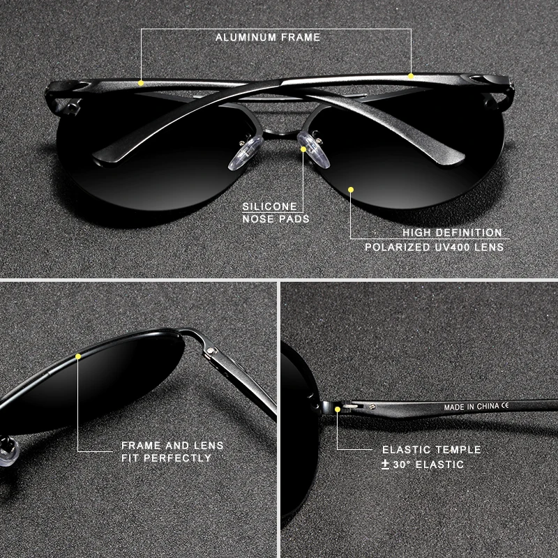 KINGSEVEN  Rimless Pilot Sungl – Sunglasses Aviator Polarized recenzja i cena