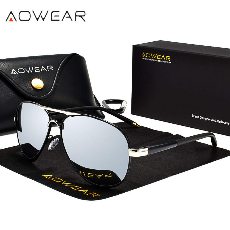 AOWEAR Men's Aviation Sunglass – Sunglasses Aviator Polarized recenzja i cena
