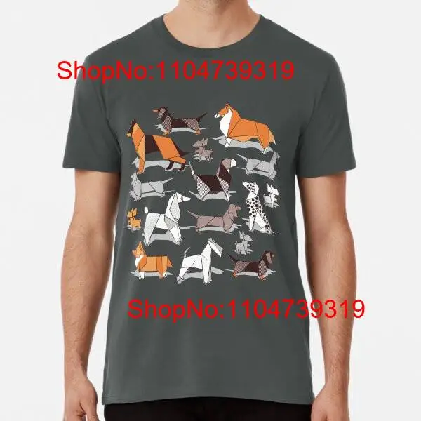 Origami doggie friends grey li – Linen Shirt Breathable recenzja i cena