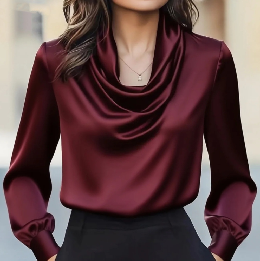 Autumn fashion elegant tempera – Shirt Camp Collar recenzja i cena