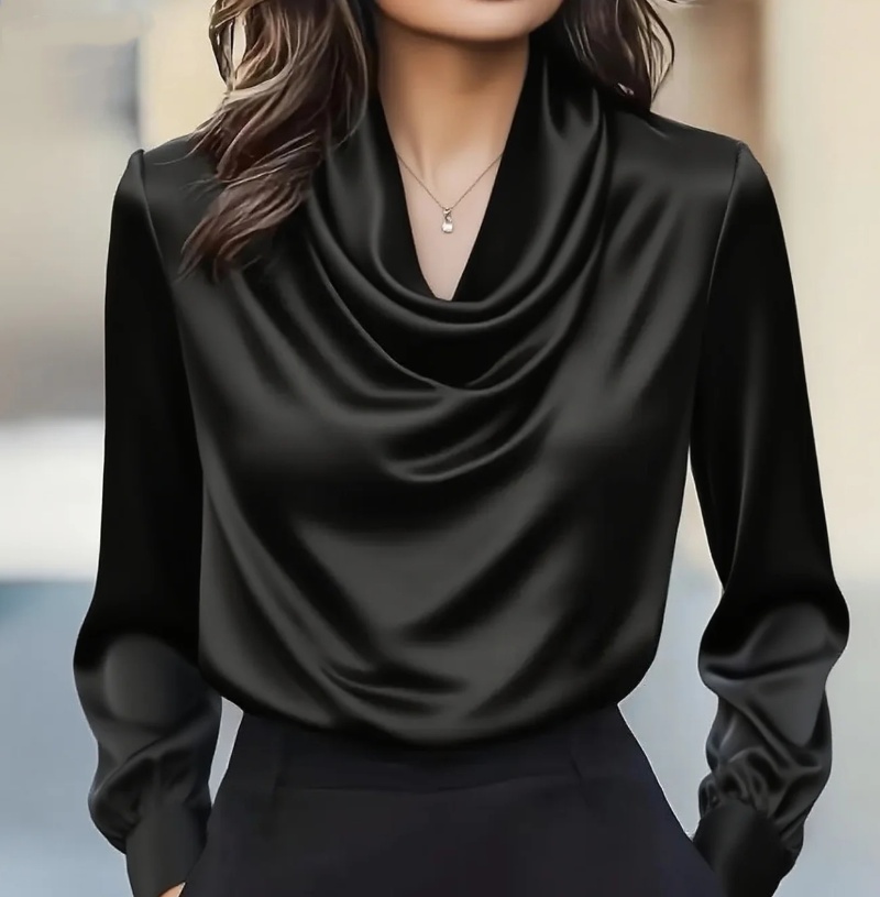 Autumn fashion elegant tempera – Shirt Camp Collar recenzja i cena