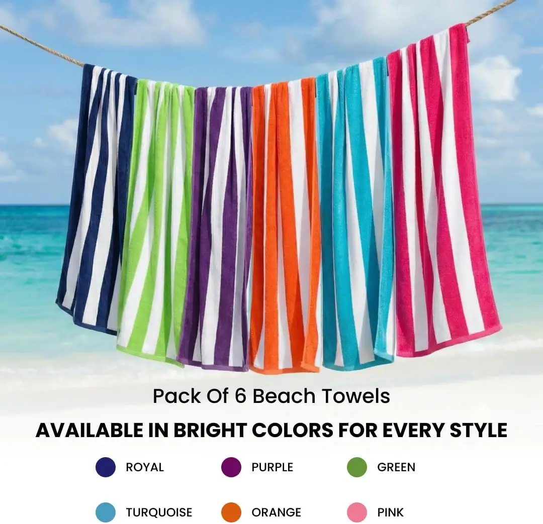 Beach Towels 6 Pack Large 30x6 – Beach Towel Large recenzja i cena