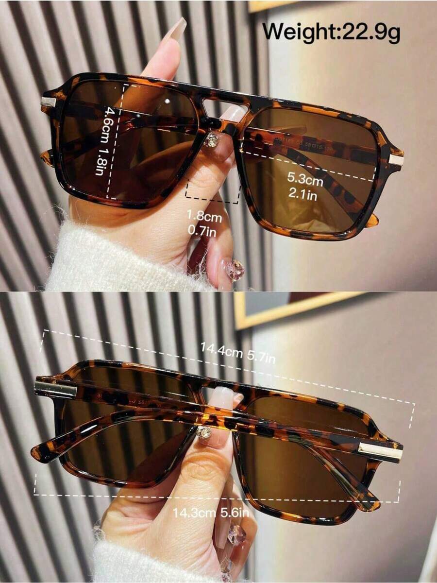 Fashion Double Bridge Aviator  – Sunglasses Aviator Polarized recenzja i cena
