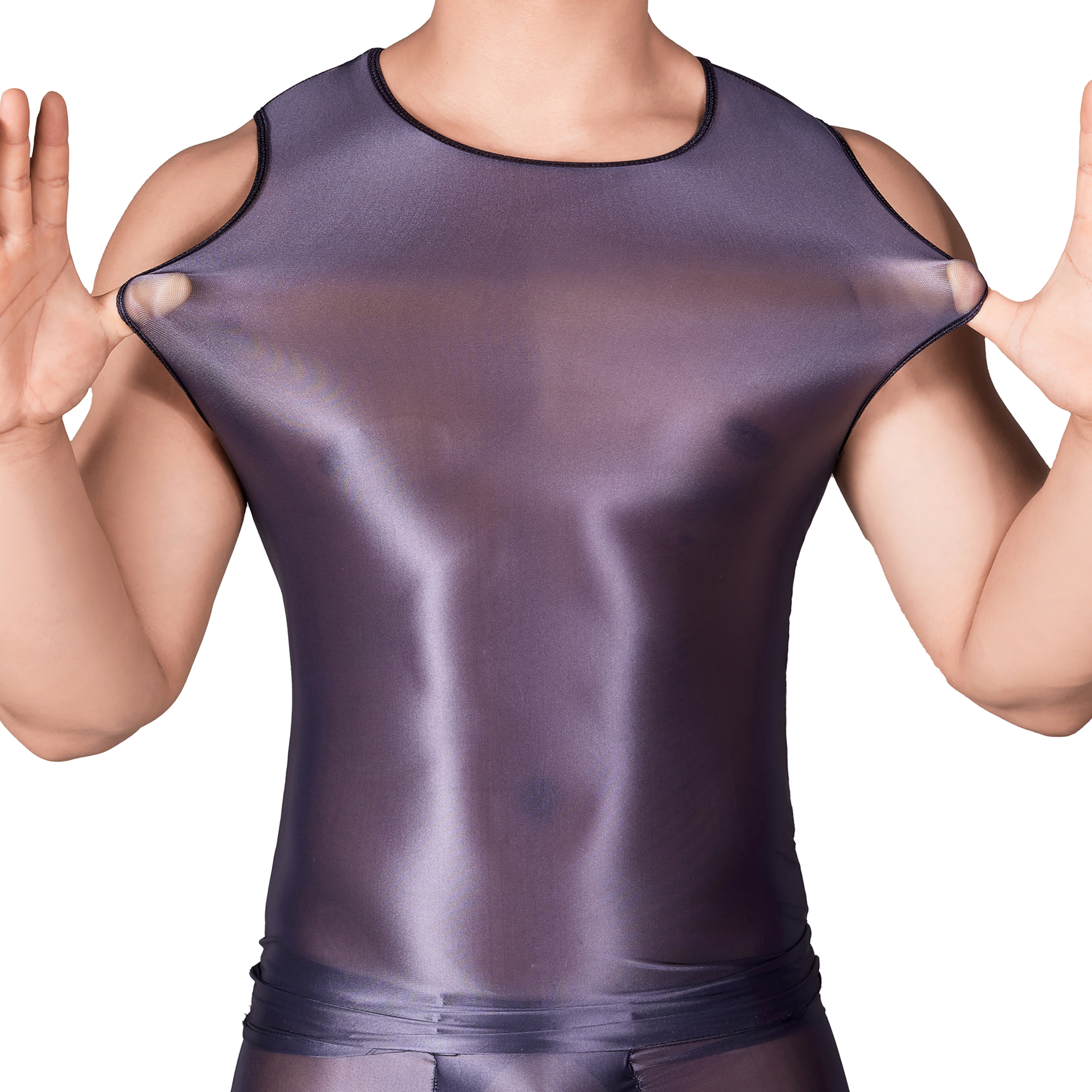 Solid Color Men's Slim Smooth  – Tank Top Muscle recenzja i cena