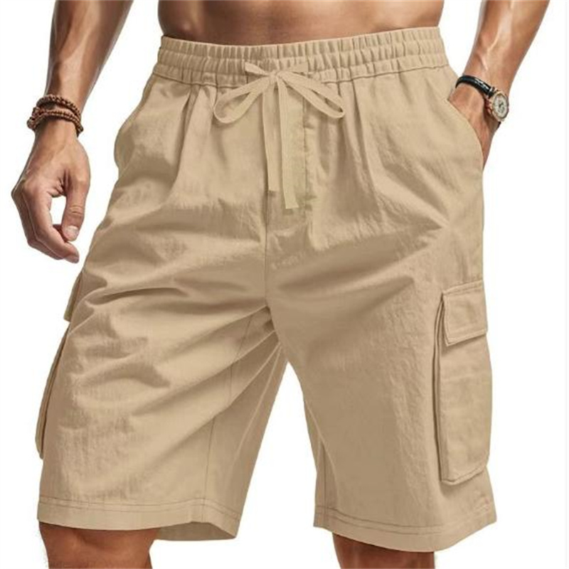 New Multi-Pocket sweatpants Me – Short Linen Drawstring recenzja i cena