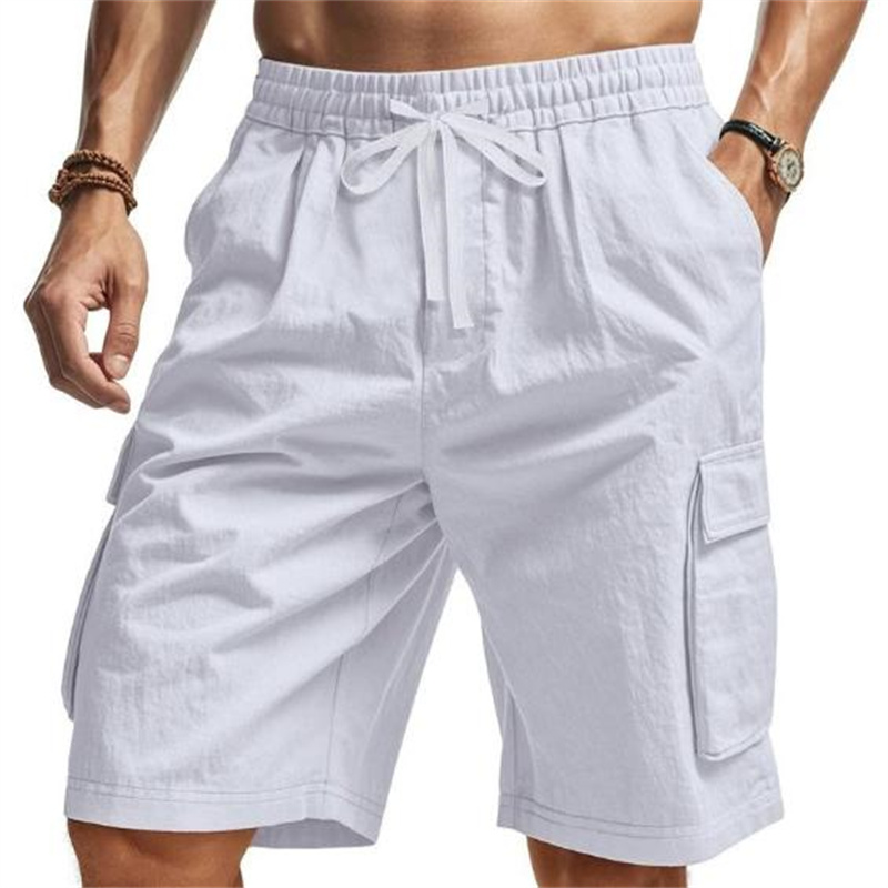 New Multi-Pocket sweatpants Me – Short Linen Drawstring recenzja i cena