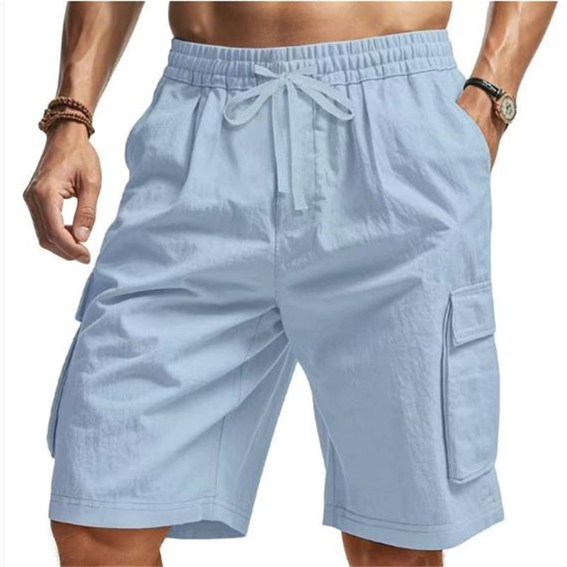 New Multi-Pocket sweatpants Me – Short Linen Drawstring recenzja i cena