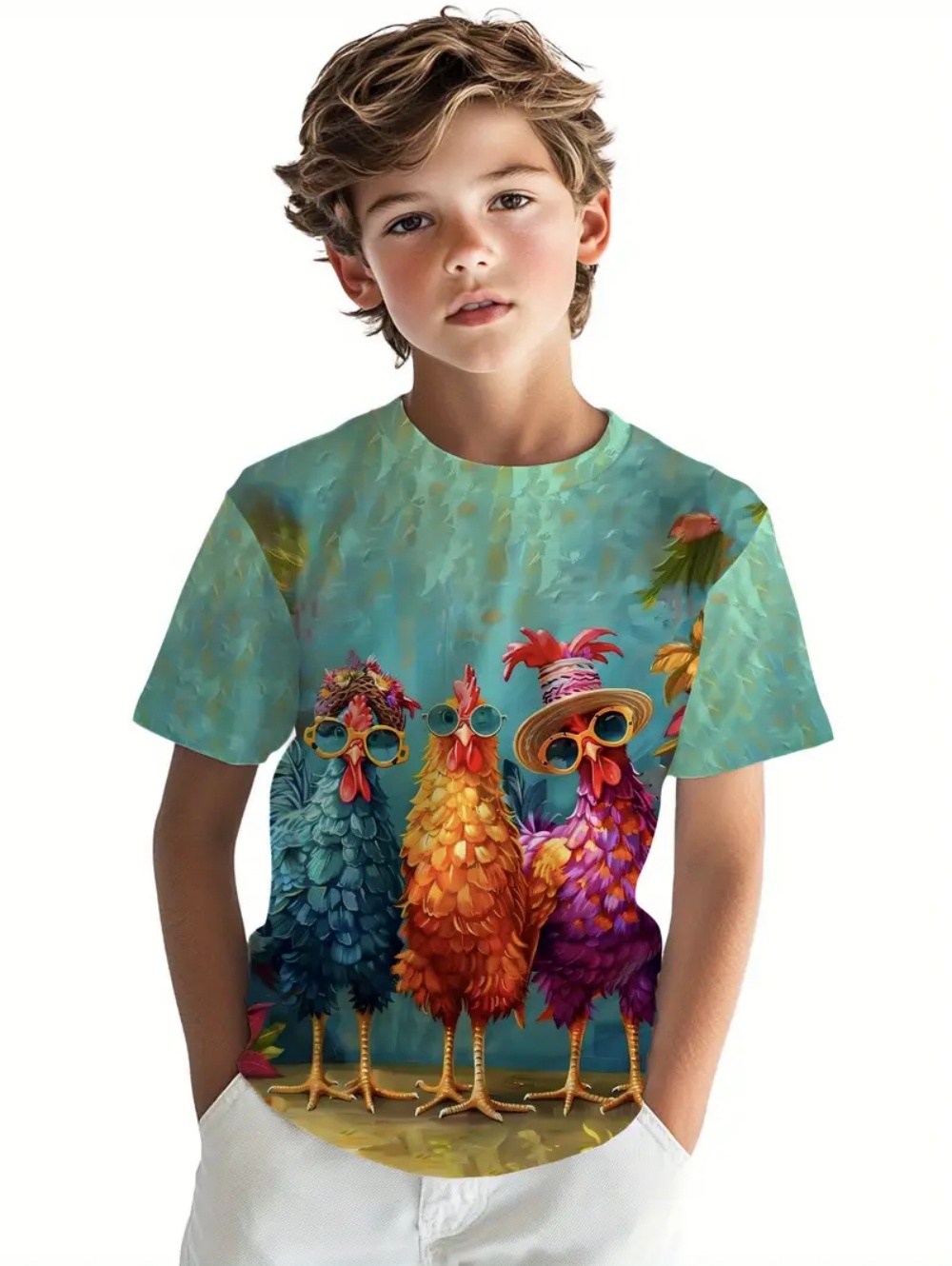 Kids' Tropical Macaw Parrots B – Tee Graphic Print recenzja i cena