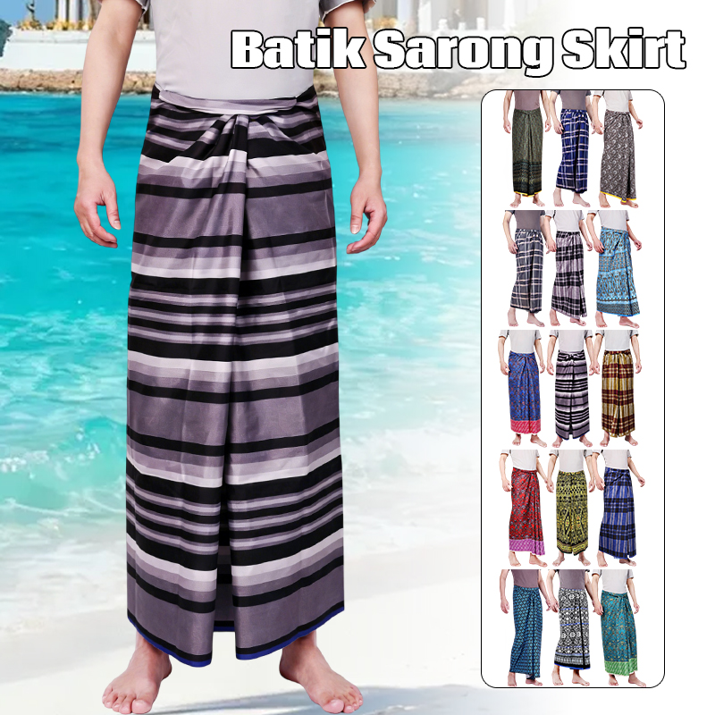 Men Women Batik Sarong Skirt E – Sarong Men Wrap recenzja i cena