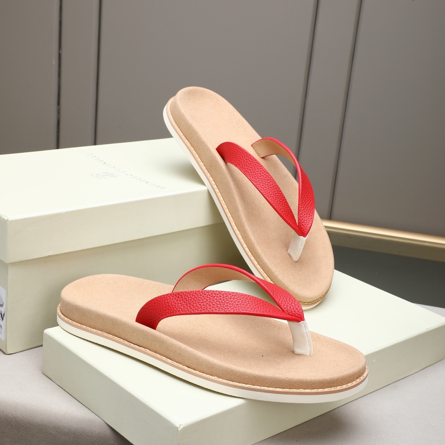 Luxury Brand Genuine Leather S – Flip Flop Leather Men recenzja i cena