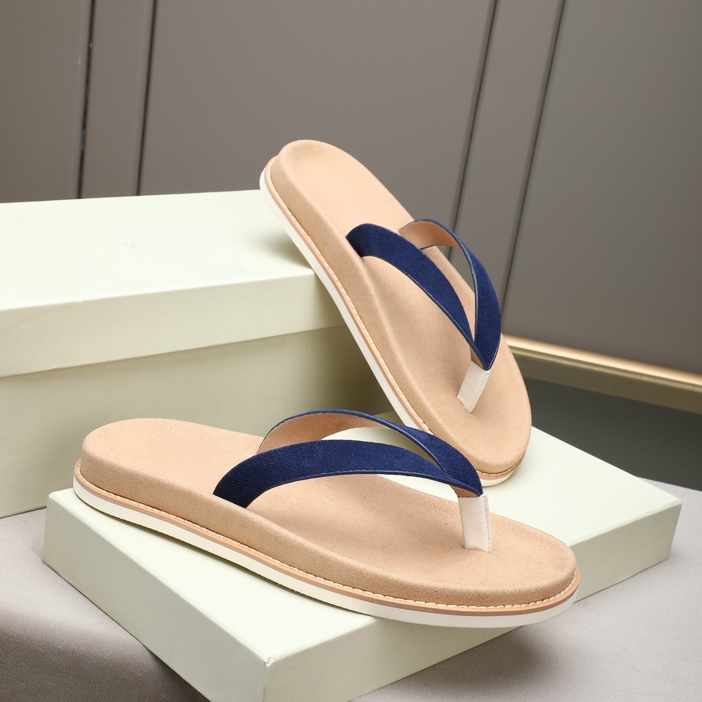 Luxury Brand Genuine Leather S – Flip Flop Leather Men recenzja i cena