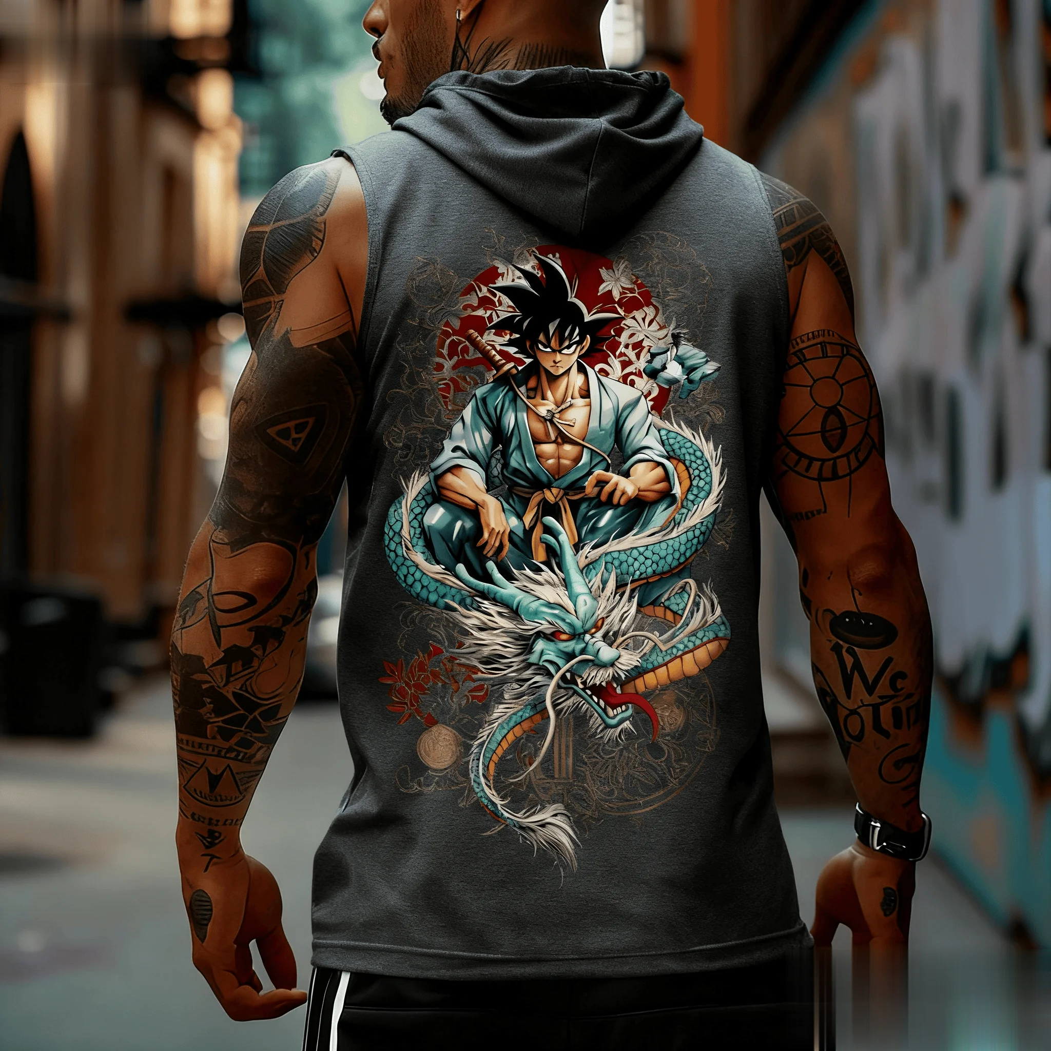 Dragon Ball Goku Anime Men Tan – Tank Top Muscle recenzja i cena