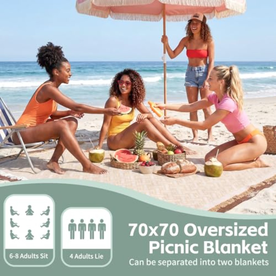 2 in 1 Extra Large Boho Beach  – Beach Towel Large recenzja i cena