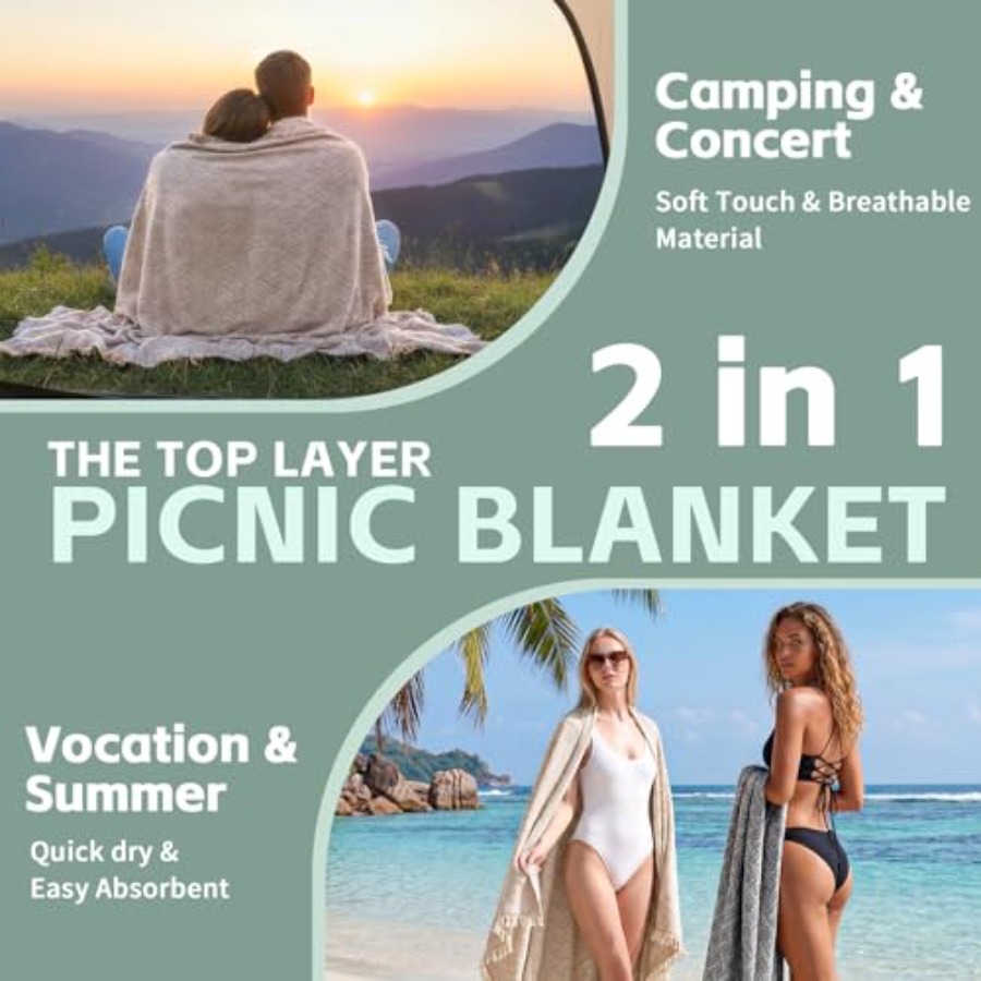 2 in 1 Extra Large Boho Beach  – Beach Towel Large recenzja i cena