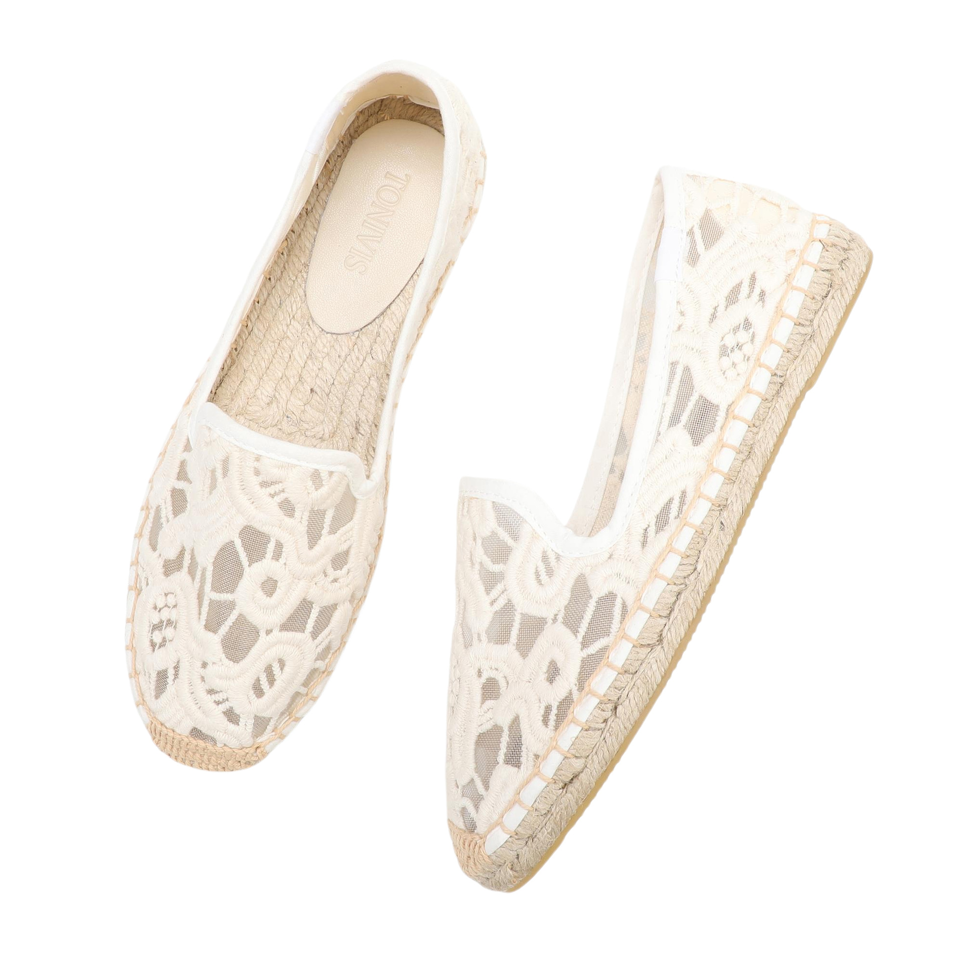 Women Lace Espadrilles Flats S – Espadrille Slip On recenzja i cena