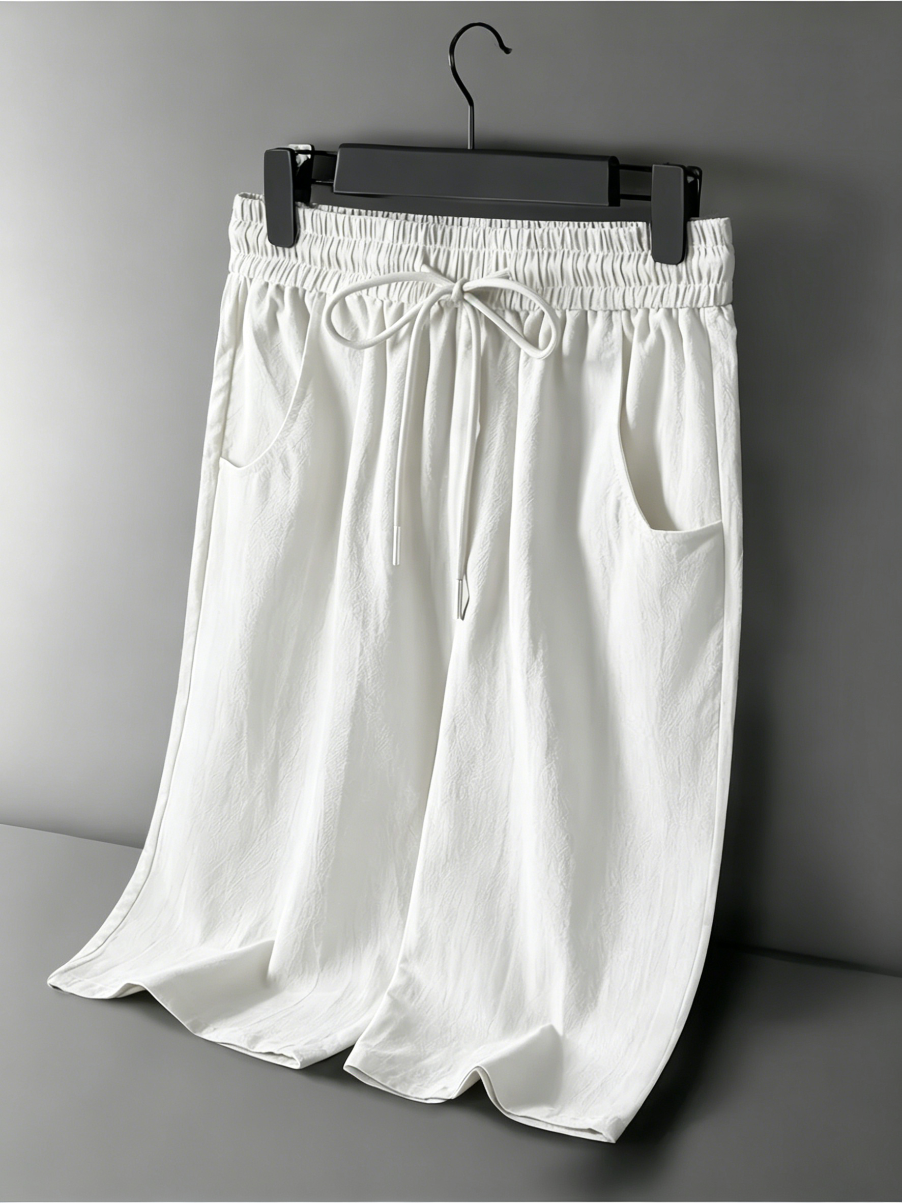 new summer mens cotton linen c – Short Linen Drawstring recenzja i cena