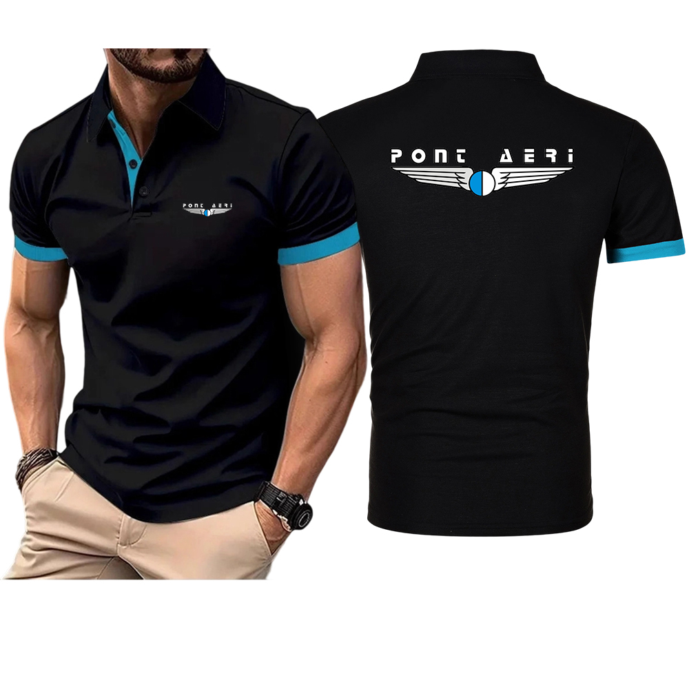 Disco Logo Pont Aeri CH Men's  – Polo Shirt Pique recenzja i cena