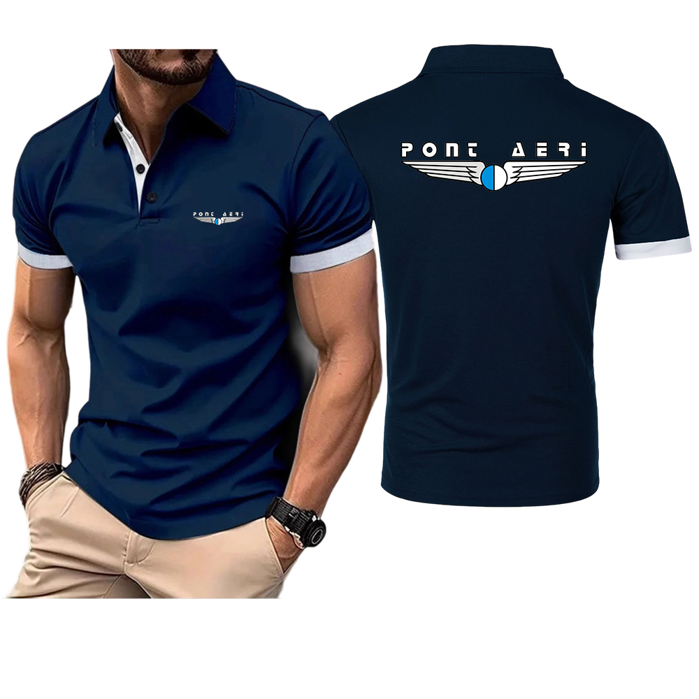 Disco Logo Pont Aeri CH Men's  – Polo Shirt Pique recenzja i cena