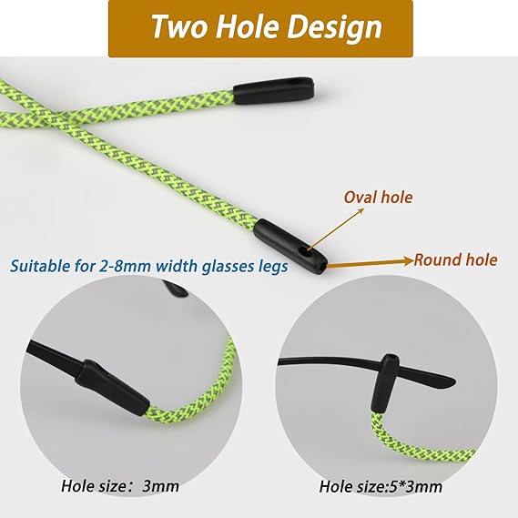 2 PCS Glasses Strap, Reflectiv – Sunglass Retainer Cord recenzja i cena