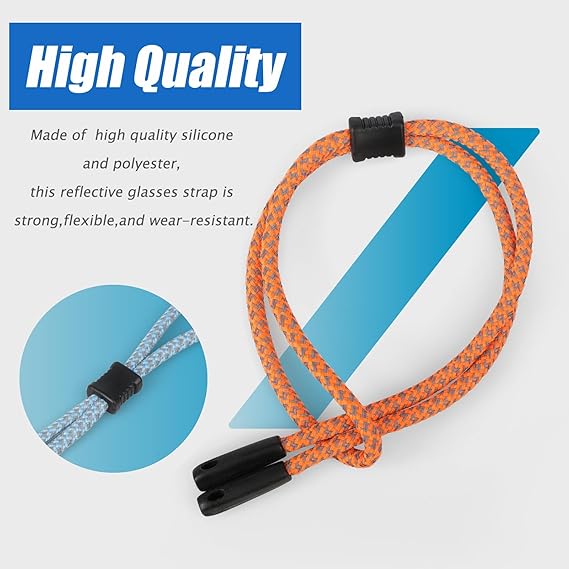 2 PCS Glasses Strap, Reflectiv – Sunglass Retainer Cord recenzja i cena