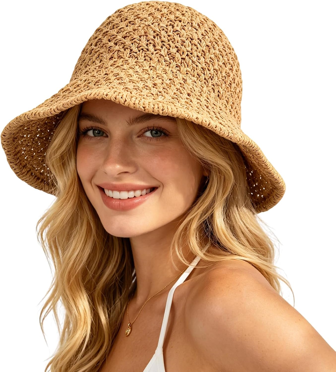 Sun Hat for Women Summer Straw – Bucket Hat Straw recenzja i cena