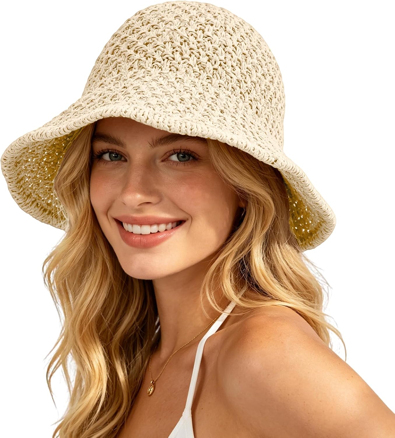 Sun Hat for Women Summer Straw – Bucket Hat Straw recenzja i cena