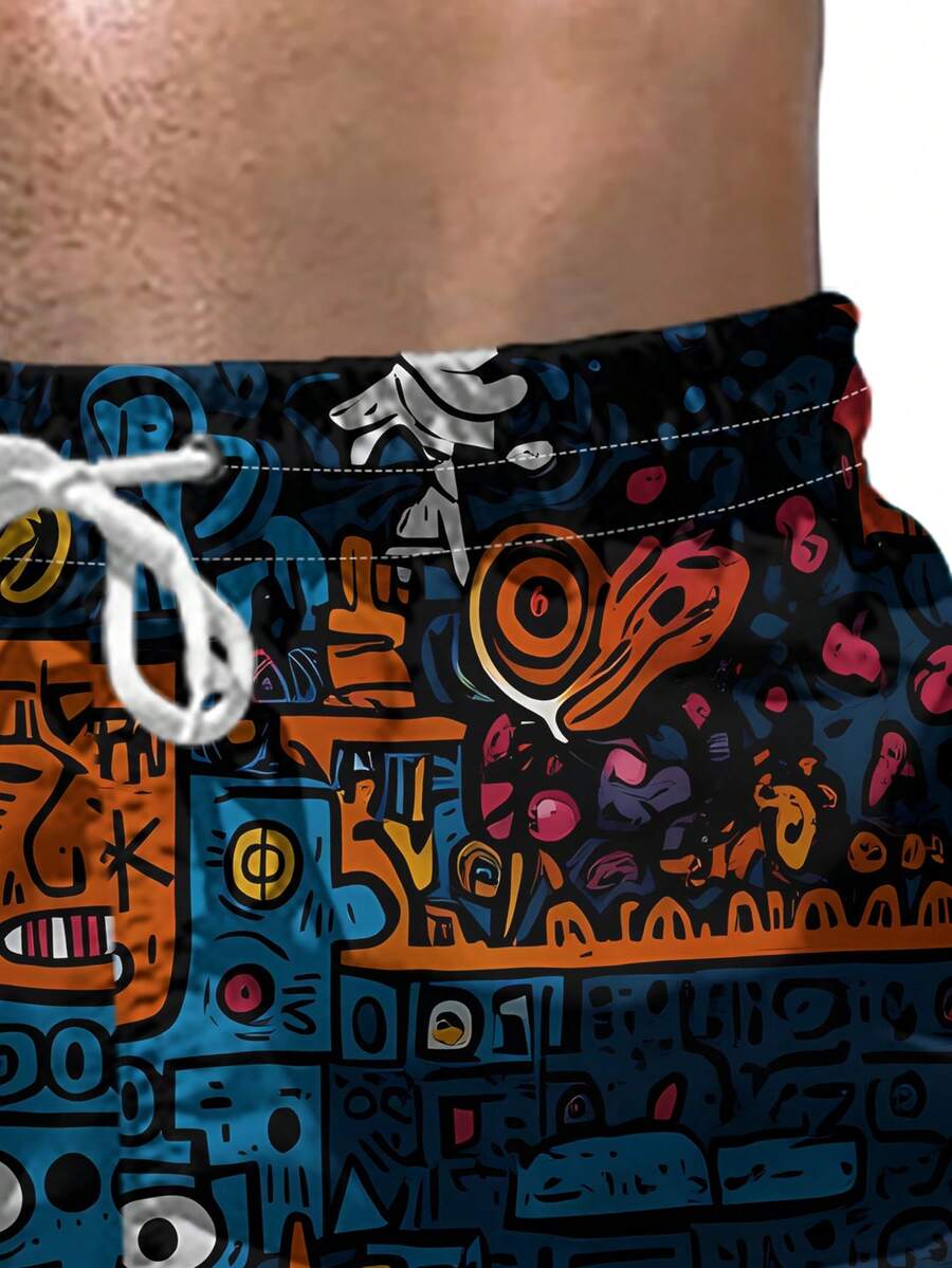 Mens Beach Shorts 3D Digital P – Swim Trunk Quick Dry recenzja i cena